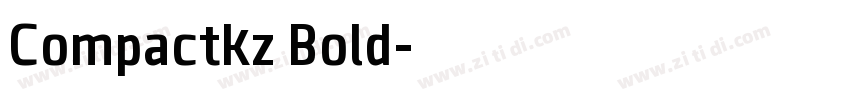 Compactkz Bold字体转换
